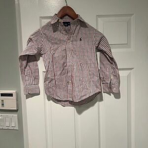 Kids Checkered Shirt - Red and Blue Size Polo Ralph Lauren